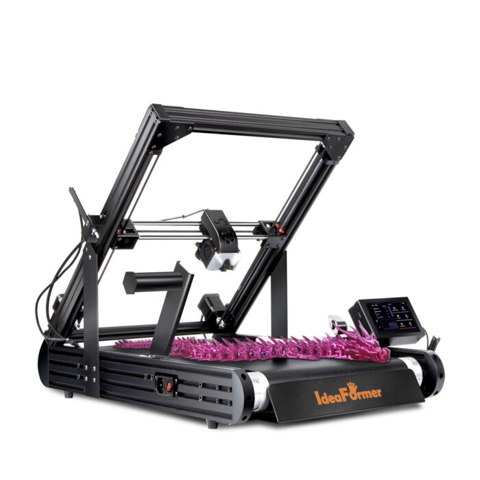 Official IdeaFormer-3D IR3 V2 Conveyor Belt 3D Printer, 250×250×∞mm Infinite Z Metal Belt Printer High Precision for Long & Batch Printing with Auto Leveling Max 400mm/s Speed CoreXY Structure