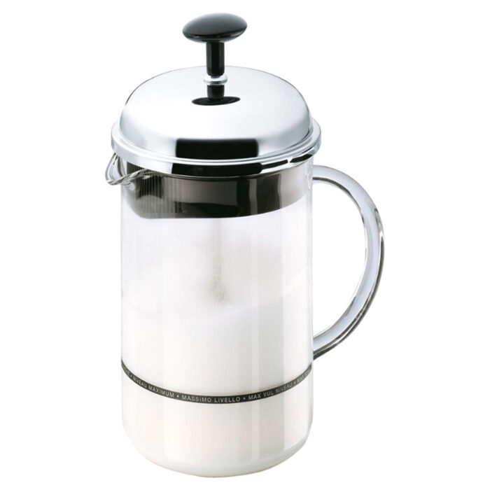Bodum Chambord Milk Frother with Glass Handle | 1966-16 | Chrome