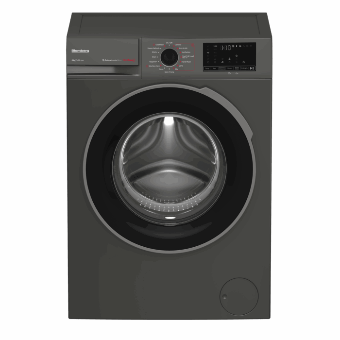Blomberg LWA18461G 8kg 1400 Spin Washing Machine - Graphite