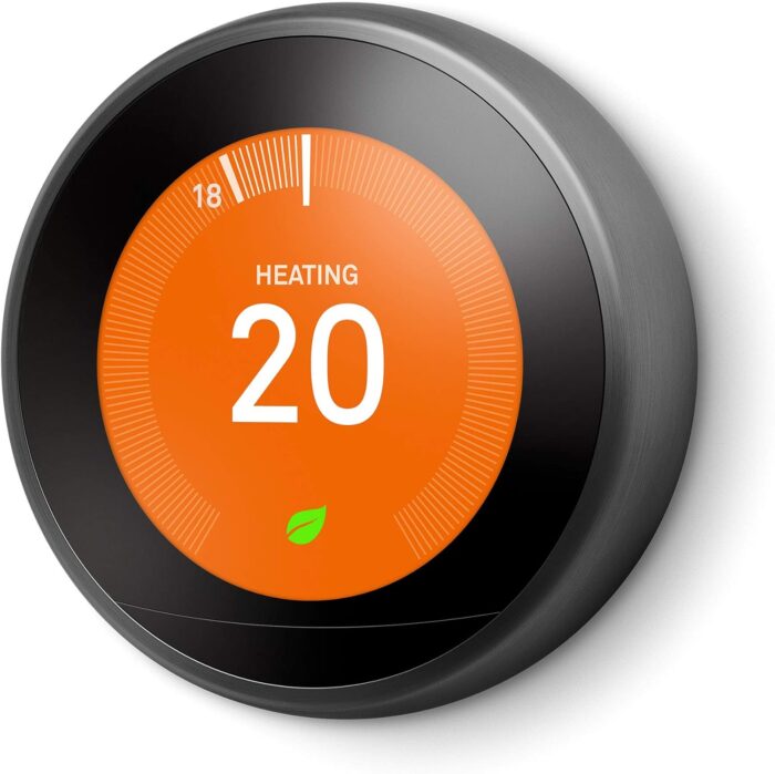 Google Nest Learning Thermostat | 3rd Generation | Smart Home Heating & Hot Water Controls | Black