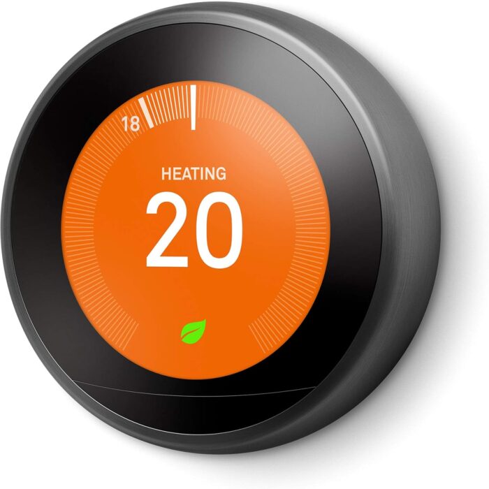Google Nest Learning Thermostat | 3rd Generation | Smart Home Heating & Hot Water Controls | Black