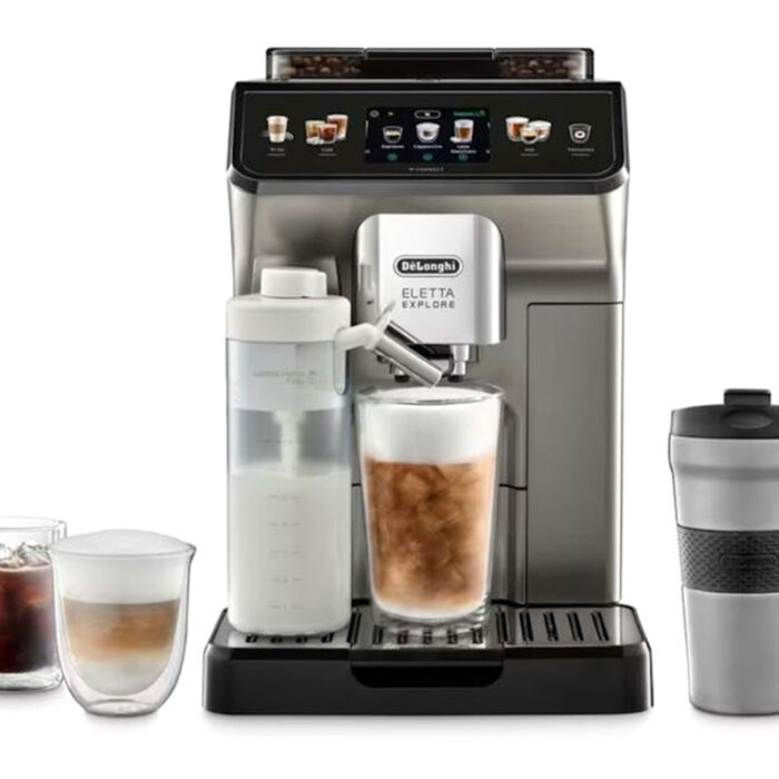 DeLonghi Eletta Explore Fully Automatic Coffee Machine | ECAM450.86.T | Titanium