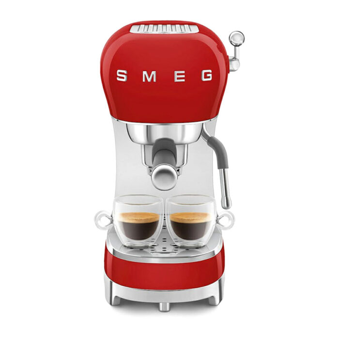 Smeg 50's Retro Style Espresso Coffee Machine | ECF02RDUK | Red