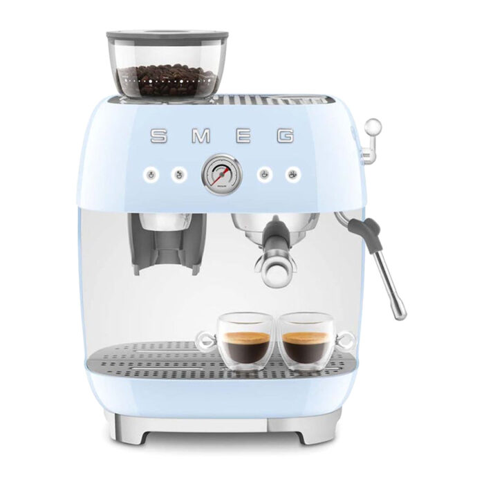 Smeg 50's Style Bean to Cup Espresso Coffee Machine | EGF03PBUK | Pastel Blue