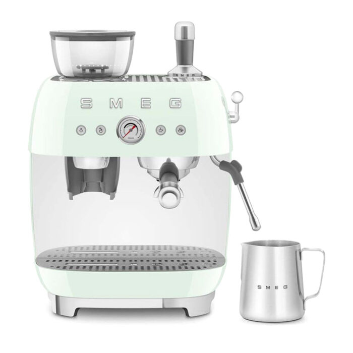 Smeg 50's Style Bean to Cup Espresso Coffee Machine | EGF03PGUK | Pastel Green