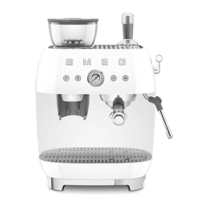 Smeg 50's Style Bean to Cup Espresso Coffee Machine | EGF03WHUK | White