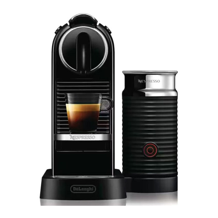 Nespresso Citiz with Aeroccino Milk Frother, Black by Delonghi | EN267.BAE