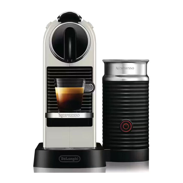 Nespresso Citiz with Aeroccino Milk Frother, White by Delonghi | EN267.WAE