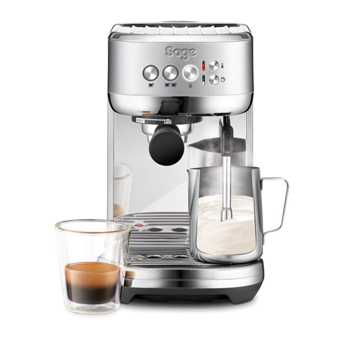 Sage The Bambino Plus Coffee Machine | SES500BSS4GUK1 | Brushed Stainless Steel