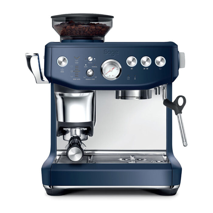 Sage The Barista Express Impress Coffee Machine | Damson Blue
