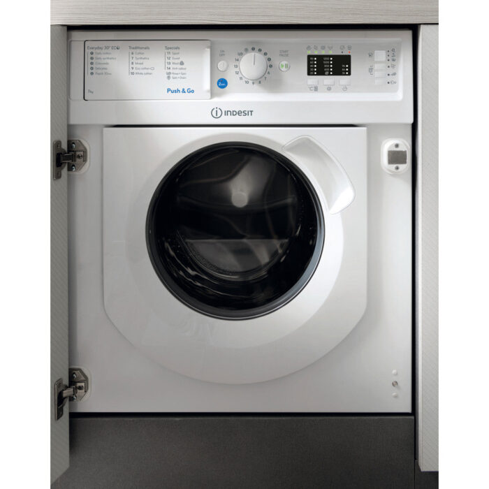 Indesit BIWMIL71252UKN Integrated Washing Machine - White