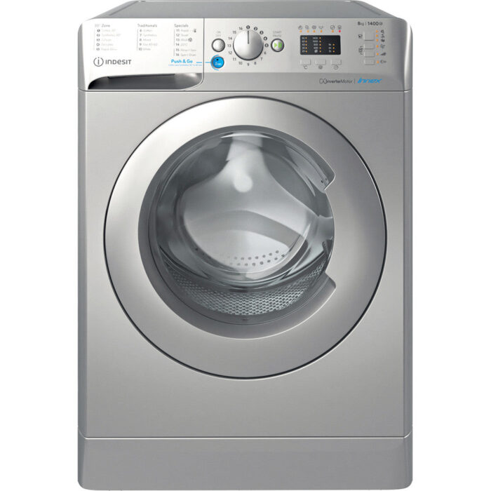 Indesit BWA81485XSUKN 8Kg Load Washing Machine - Silver