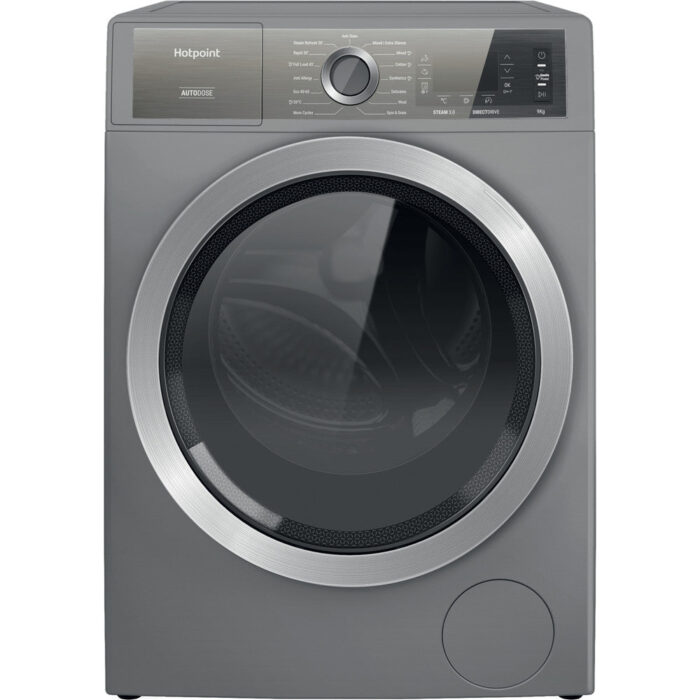 Hotpoint H8W946SBUK 9Kg Direct Drive Washing Machine - Silver