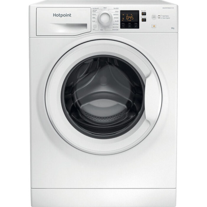 Hotpoint NSWF 846 W UK - White Freestanding 8KG Washing Machine - 1400 RPM - A energy