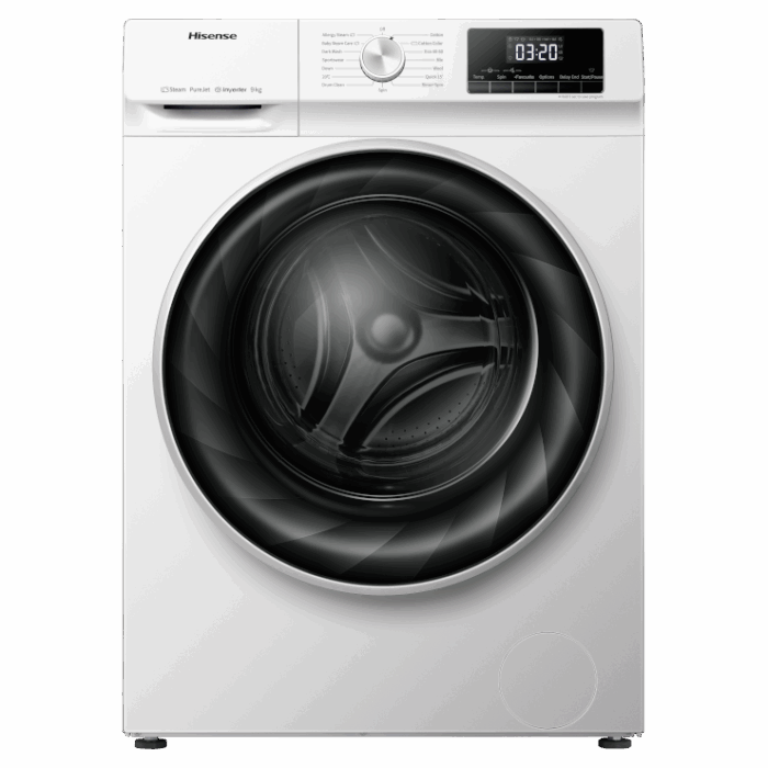 Hisense WFQP9014EVM - White 9KG Washing Machine - 1400 RPM - C energy